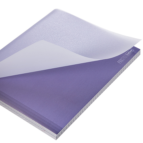 Тетрадь 96 листов в клетку Пластиковая обложка "Про стиль" А5ф 60-65г/кв.м на скобе 5 диз.в блоке