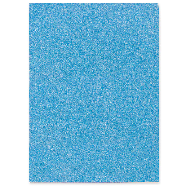 Бумага цветная глиттерная "VISTA-ARTISTA"  250 г/м2 A4 21 х 29.7 см. 05 - бирюзовый (ocean blue)