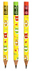 Карандаш чернографитный НВ ДЖАМБО "Каляка-Маляка" с ластиком, дерев.,заточен.,принт на корпусе,трехгран.тубус