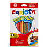 Карандаши 18 цв. Carioca   Supercolor   деревянные  заточенный
