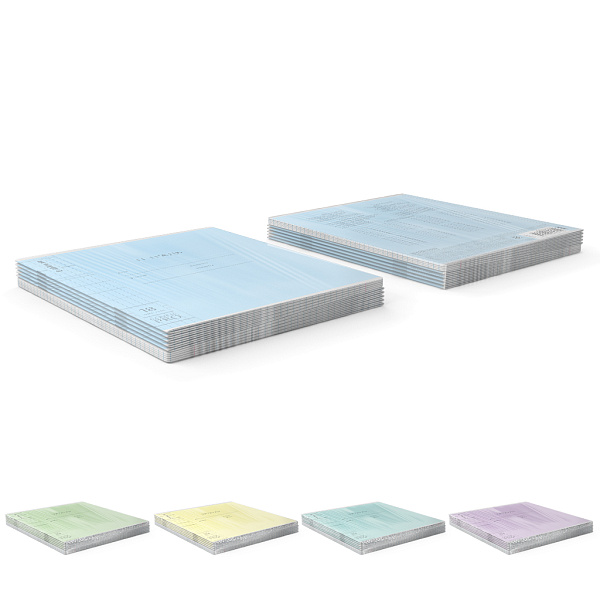 Тетрадь 18 листов в клетку пластиковая обложка ErichKrause Классика CoverPrо glossy, А5+,  на скобе  MIX-PACK