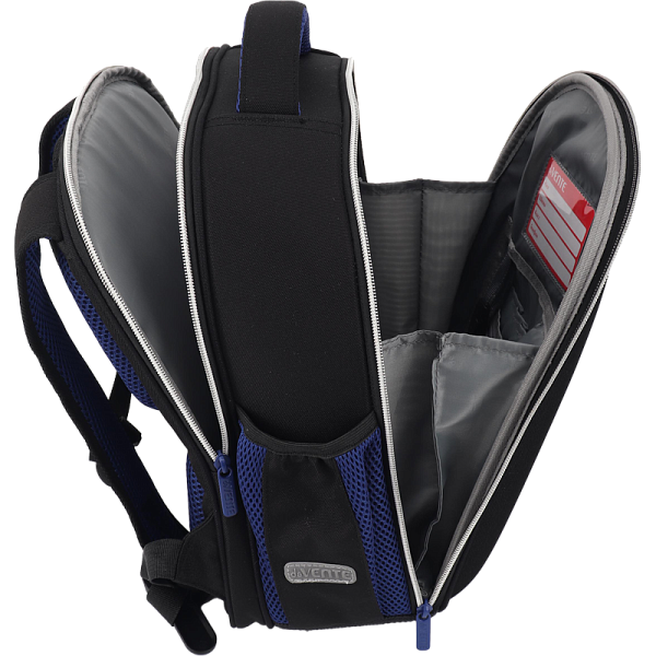 Рюкзак "deVENTE. Junior. Hey Bro" школьный жесткий 35x27x13 см (14 л) вес 800 г, плотный износостойкий полиэстер с водоотталкивающей пропиткой, 2 отделения (одно отделение на молнии с разделителями для учебников и органайзером, другое отделение на мо