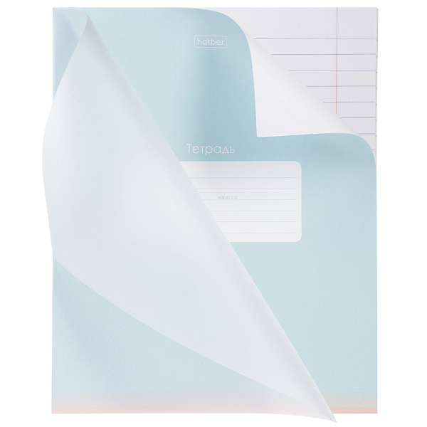 Тетрадь 18 листов в линию Пластиковая обложка "Про стиль" А5ф 60-65г/кв.м на скобе 5 диз.в блоке