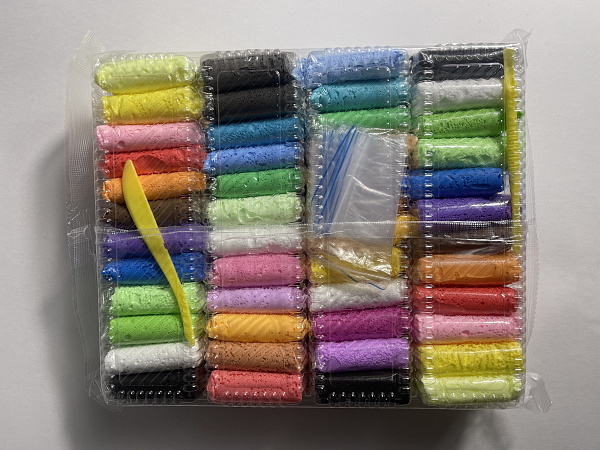 Пластилин воздушный 48 шт, со стеком