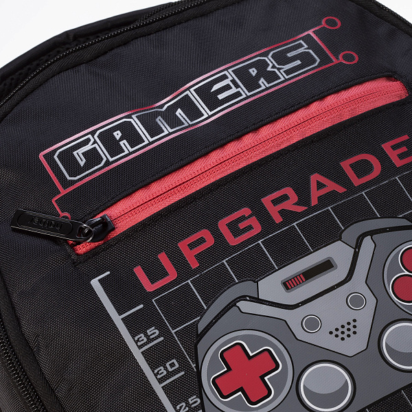 Рюкзак Hatber BASIC STYLE -Геймер- 41х30х15 см полиэстер светоотраж. 2 отделения 3 кармана