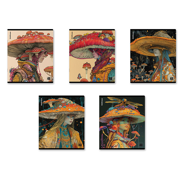 Тетрадь 48 л. кл. "Forest Fashion", твин-лак ErichKrause _MIX-PACK