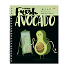 Тетрадь 80 л. кл. на гребне А5+ "АВОКАДО" 5 ВИДОВ