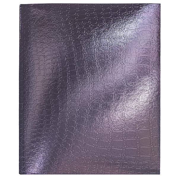Тетрадь 96 л. кл. Бумвинил METALLIC тиснение CROCO Коричневый