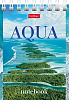 Блокнот А7 60 л. кл. на гребне "AQUA" 65г/кв.м Обл. мел.картон 