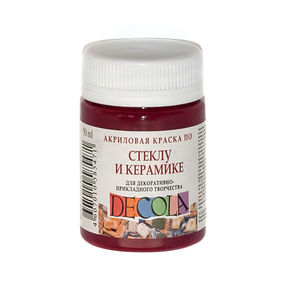 Акрил стекло керамика 50 мл Декола Карминовая 