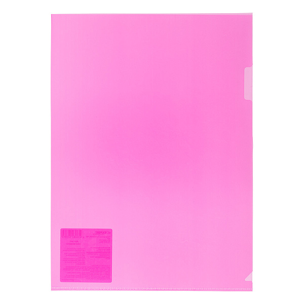 Папка - уголок A4 "Expert Complete" Trend NEON 180 мкм волокно розовый EC210030013