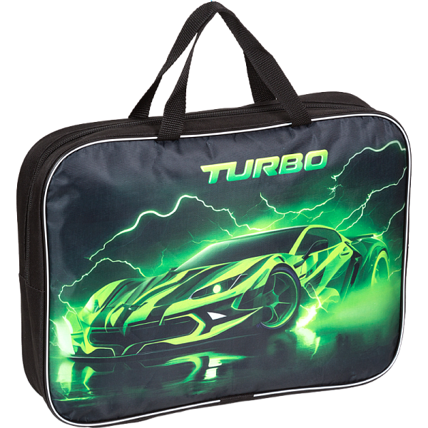 Папка для тетрадей А4 с ручками "Attomex. Turbo"(35x27x7 см) текстиль,расширение 7см, дл руч 24см