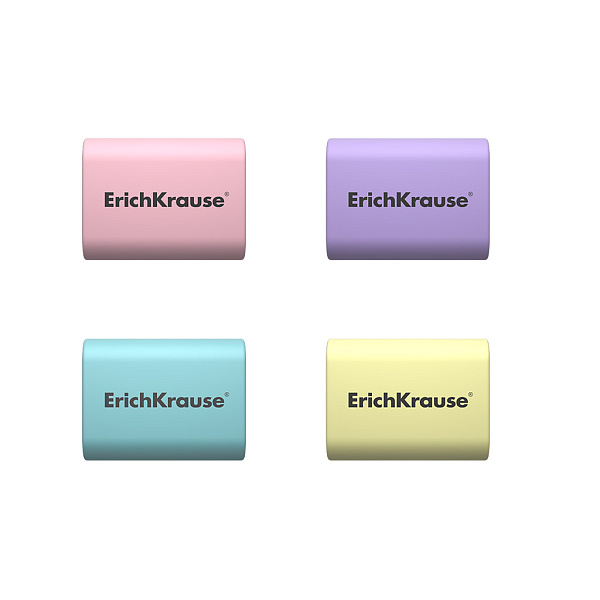 Ластик ErichKrause Sponge Pastel (в коробке по 24 шт.)