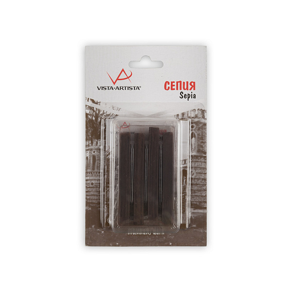 Сепия темная 4 шт. "VISTA-ARTISTA" в бл./уп