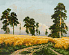 Алмазная мозаика 50*40 "ФРЕЯ" на подрамнике "Рожь. Иван Шишкин"
