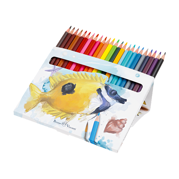 Карандаши 24 цв. акварельные "DREAM WORLD"