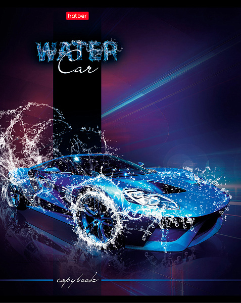 Тетрадь А5 48 листов в клетку, "АвтоСтихии", обложка мелованный картон, матовая ламинация, 3D-лак, 60 г/м2, ассорти