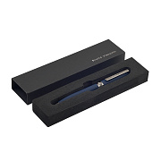 Ручка "BOSTON" в подарочном футляре, 0.7 ММ, СИНЯЯ (корпус синий, футляр черный)