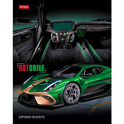 Тетрадь 80 л. кл. "HOT DRIVE" на скобе 