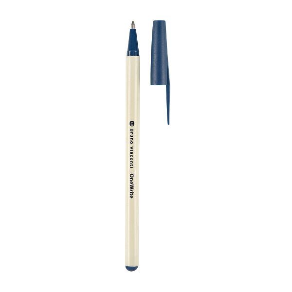 Ручка шариковая 1,0 мм OneWrite Cream, СИНЯЯ