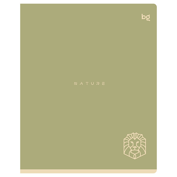 Тетрадь А5 48 листов в клетку, BG "Nature", обложка мелованный картон, soft-touch ламинация, 60 г/м2