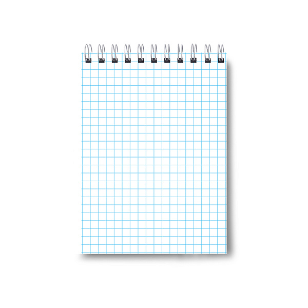 Блокнот А6 60 л. кл. на гребне для конференции, Для конференции синий 01263  "Светоч"