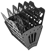 Лоток сборный 6-и секционный черный веер