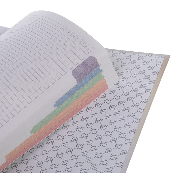 Бизнес-блокнот А5 80 л. кл. тв.переплет "Flower gold" 167х216мм 5-цв. блок запечат. форзац мат.ламин. 3D фольга