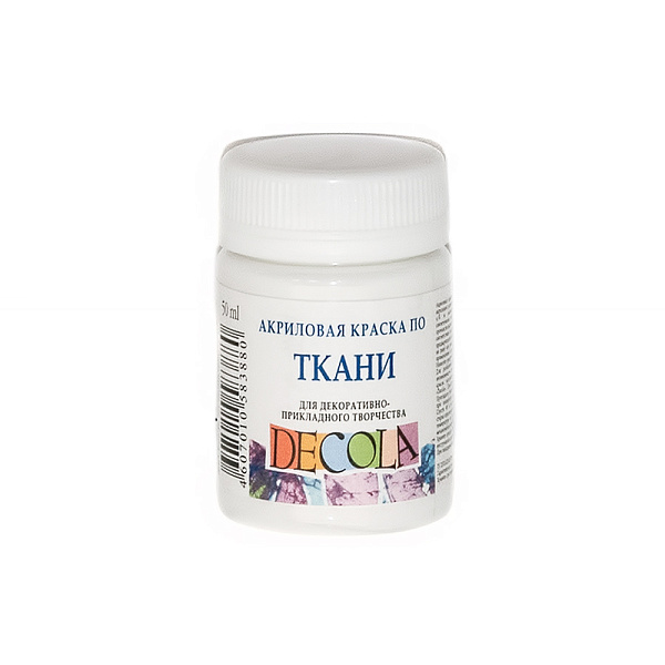 Акрил ткань 50 мл Декола Белая 