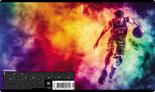 Тетрадь 48 листов в клетку "Champs", матовая ламинация  ErichKrause  _MIX-PACK