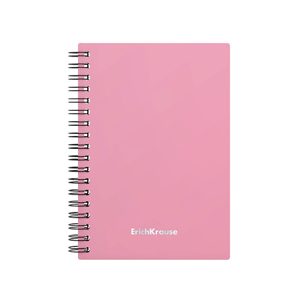 Тетрадь А6 80 листов в клетку пластиковая обложка на спирали ErichKrause Pastel, MIX-PACK