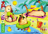 ПАЗЛЫ 104 эл. А4 320х220мм  -Капибары на пляже-"ECO" 