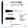 Ручка шариковая автомат. 0,5 мм "SlimClick.BLACK" СИНЯЯ