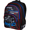 Рюкзак школьный "Attomex. Basic. Speed Zone" 38x27x17 см (14 л) вес 450 г, 1 отд.на молнии,формоустойчивая спинка с массажными точками 
