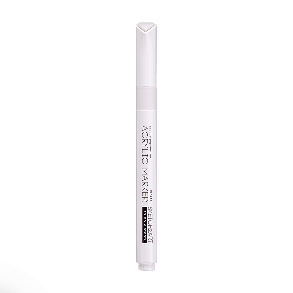 Набор маркеров акриловых "SKETCH&ART" 3 цв. ЗОЛОТОЙ, СЕРЕБРЯНЫЙ, БЕЛЫЙ