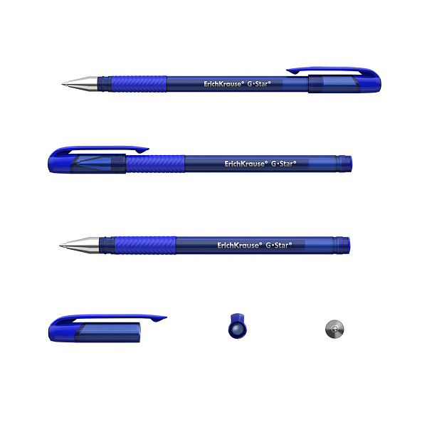 Ручка гелевая ErichKrause G-Star 0.5, синяя 