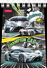 Блокнот А7 40 л. кл. на гребне "Авто чемпион" 65г/кв.м Обл. мел.картон 