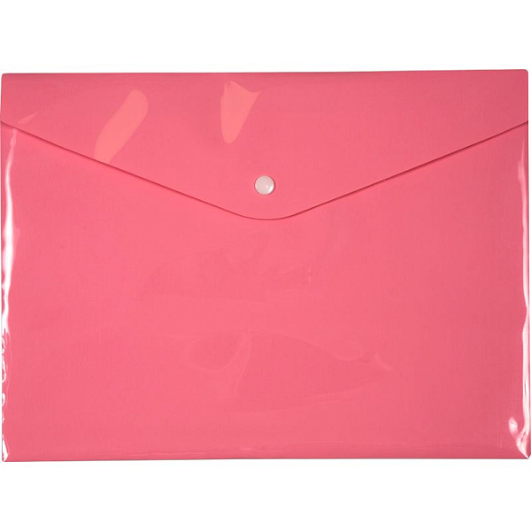 Папка-конверт на кн. А4 "deVENTE. Pastel" 180 мкм, непрозрачная пастельная розовая,  (330x235 мм) индивидуальная маркировка