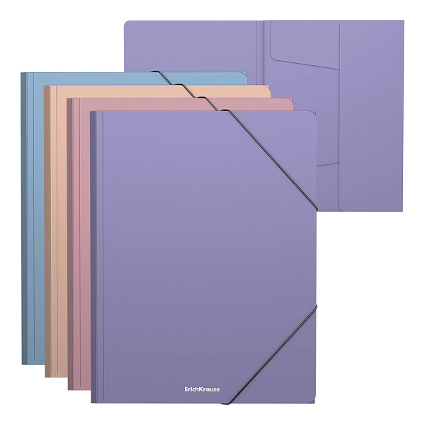 Папка на резинке А4 ErichKrause Soft Manga, ассорти 