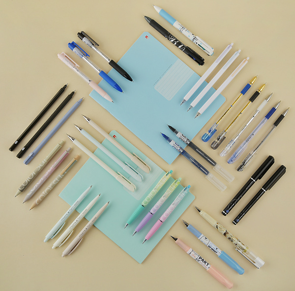 Ручка гелевая 0,18 мм "Primavera"  ЧЕРНАЯ, 3 ВИДА 