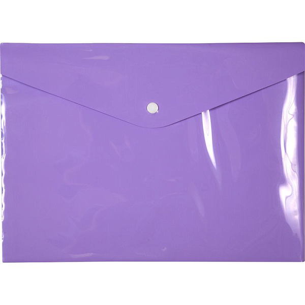 Папка-конверт на кн. А4 "deVENTE. Pastel" 180 мкм, непрозрачная пастельная сиреневая, (330x235 мм) индивидуальная маркировка