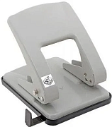 Дырокол на 40 л. Kw-Trio Stylish Heavy Duty 976L/GR металл серый отв.:2 с линейкой
