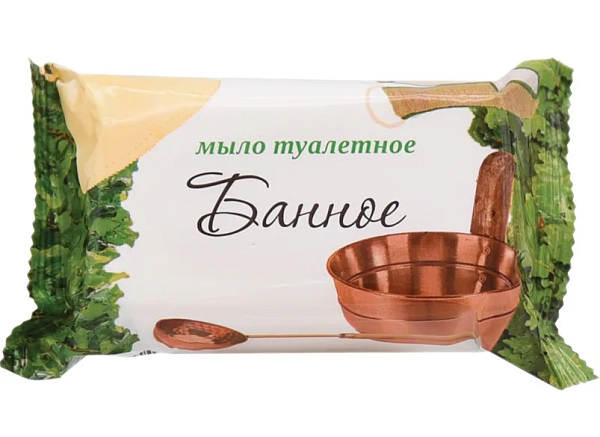 Мыло туалетное СТАНДАРТ "БАННОЕ" 100 гр в ОБЕРТКЕ