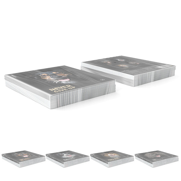 Тетрадь 96 листов в клетку "Собаки", матовая ламинация ErichKrause _MIX-PACK