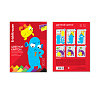 Картон А4 12 цв. 12 л. глянцевый ErichKrause, Jolly Friends, в папке (с флюор.), игрушка-набор для детского творч.