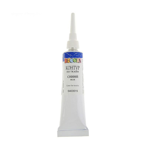 Контур акрил ткань Декола 18мл Синий 