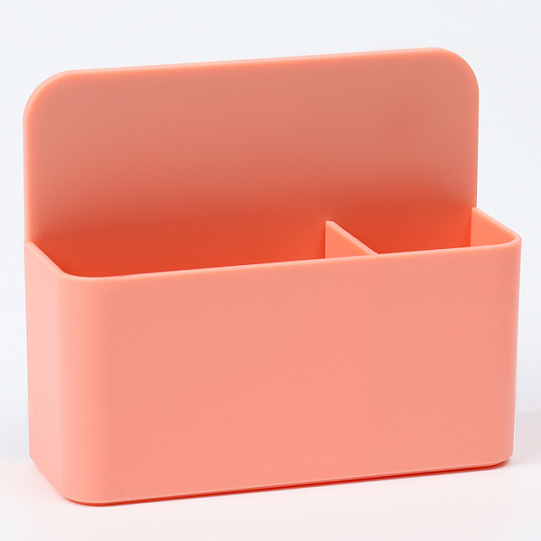 Магнитная универсальная подставка для маркеров и губок "Двойная"белого цвета 4х12х10см