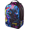 Рюкзак "deVENTE. Label. Cyber Cat" подростковый 39x30x17 см (19 л) вес 750 г, эргономичная вентилируемая спинка и широкие вентилируемые S-образные регулируемые лямки, 2 отделения на молнии, уплотненные отделения для ноутбука до 15дюймов и книг, 1 пер