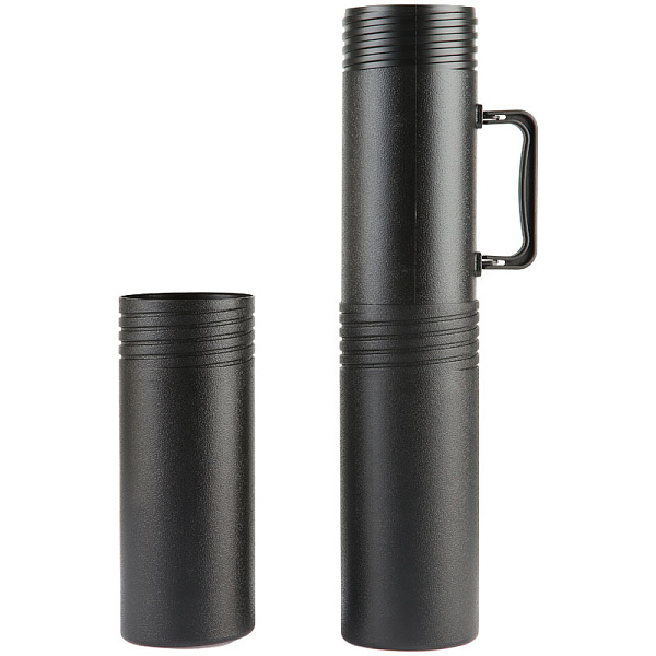 Тубус А1 СТАММ, пластик, диаметр 100 мм, длина 650 мм, 3 секции, с ручкой, чёрный