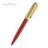 Ручка "NAPOLI" в подарочном футляре, 1,0 ММ, СИНЯЯ (корпус красн и зол, футляр черный)